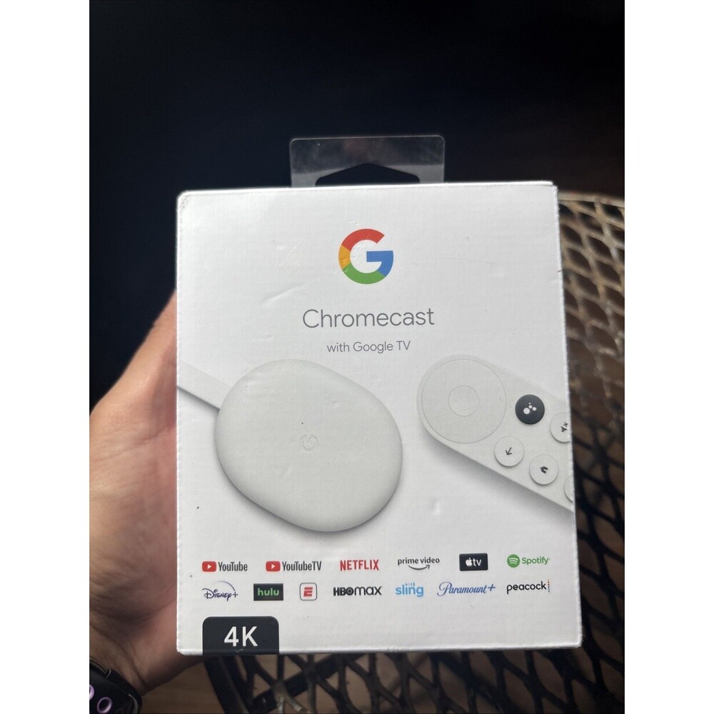Google Chromecast TV 4K HDR GA01919-US Wi-Fi & Bluetooth - Brand New Sealed